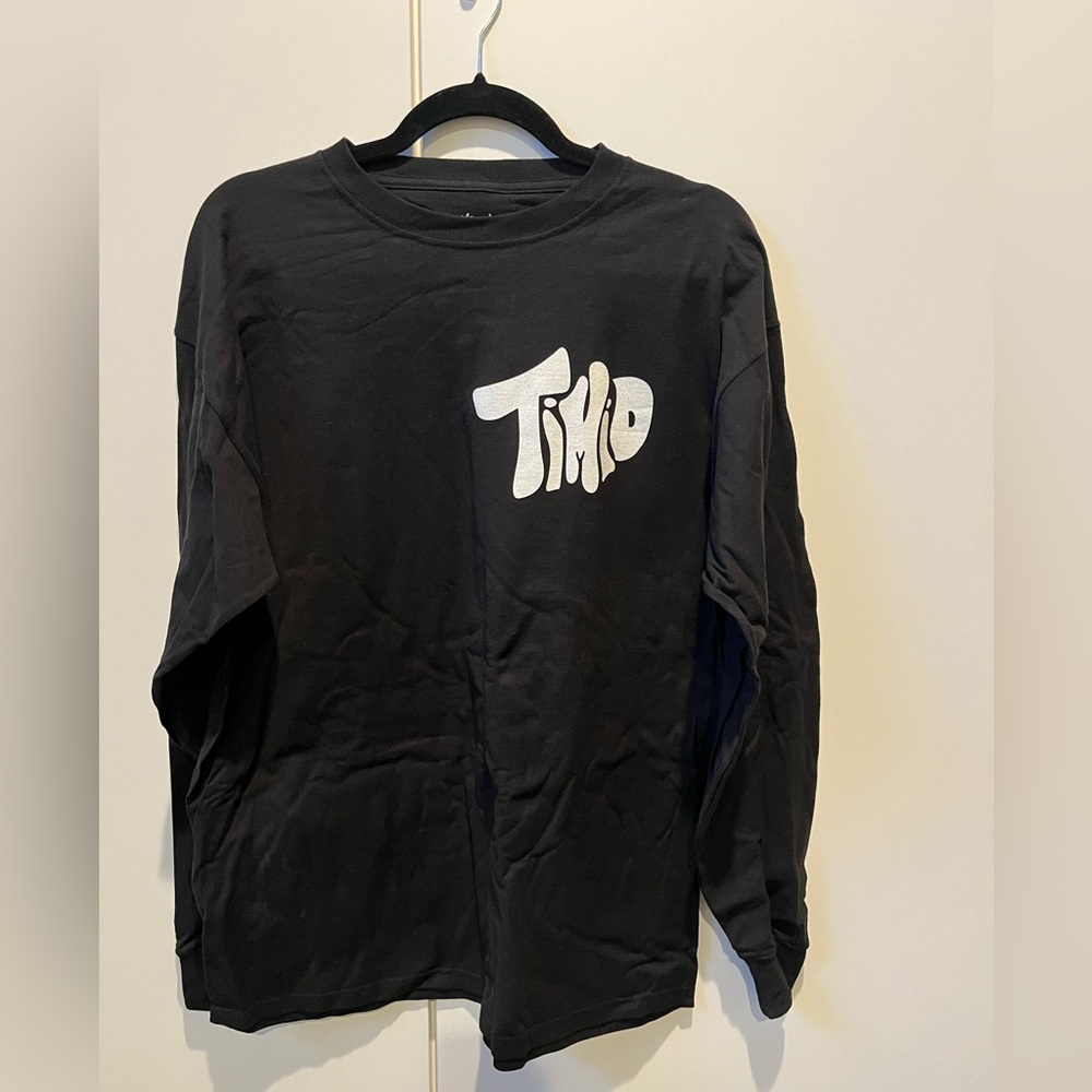 Timid Long Sleeve Shirt - Black NWOT